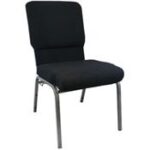 Black 18.5 Inch Church Chair