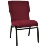 Burgundy Church Chair