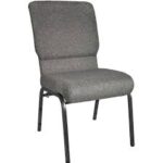 Charcoal Grey 20.5 Inch Church Chair