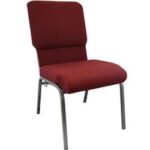 Maroon 18.5 Inch Church Chair