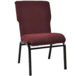 Maroon 21 Inch Church Chair