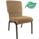 Mixed Tan 20.5 Inch Church Chair