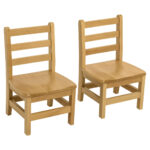 Hardwood Ladderback 14" Chair
