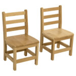 Hardwood Ladderback 16" chair