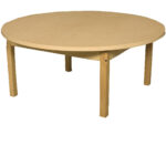 Round Wood Laminate Table