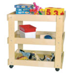 Wood utility cart