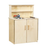 wood classroom kitchen unit